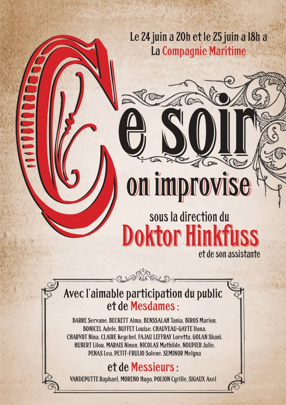 Ce soir on improvise ! Affiche
